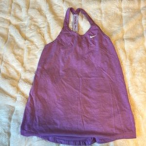 Purple nike sports top